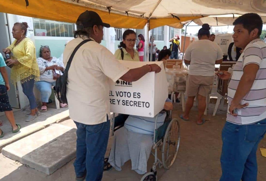 INE garantiza el derecho al voto a personas con discapacidad en Veracruz en esta jornada electoral