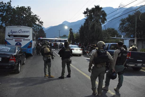 Fuerza Civil y Policía Estatal intervienen en manifestación de Tlilapan