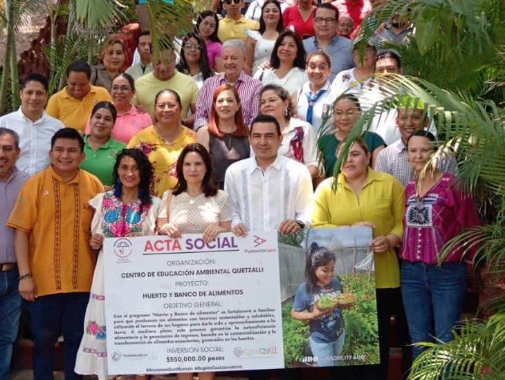 Instalarán huertos y banco de alimentos sustentables en Coatzacoalcos