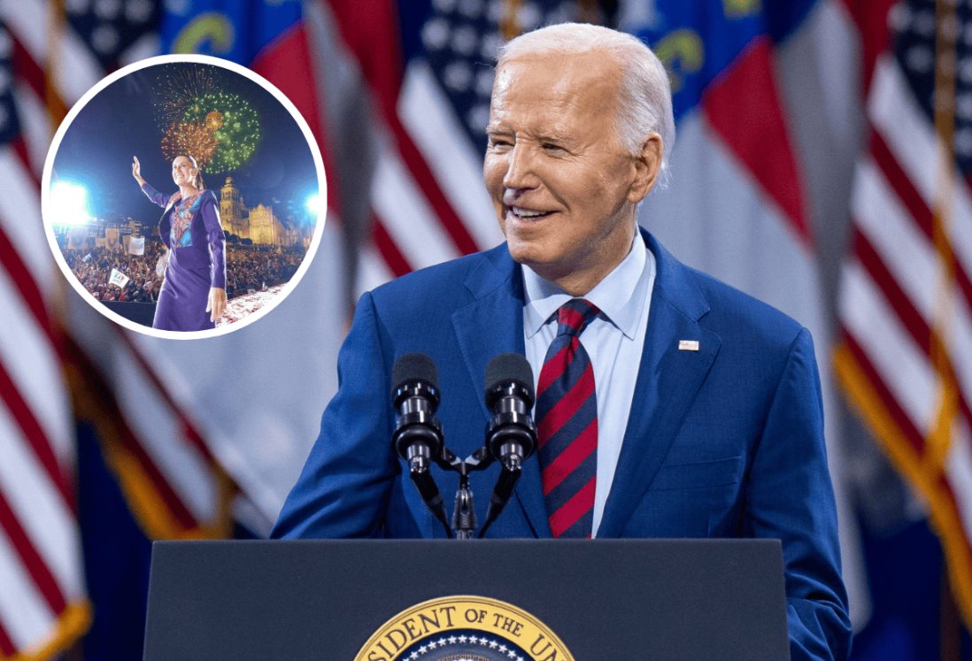 Joe Biden habla con Claudia Sheinbaum, llama “histórica” su victoria por la presidencia