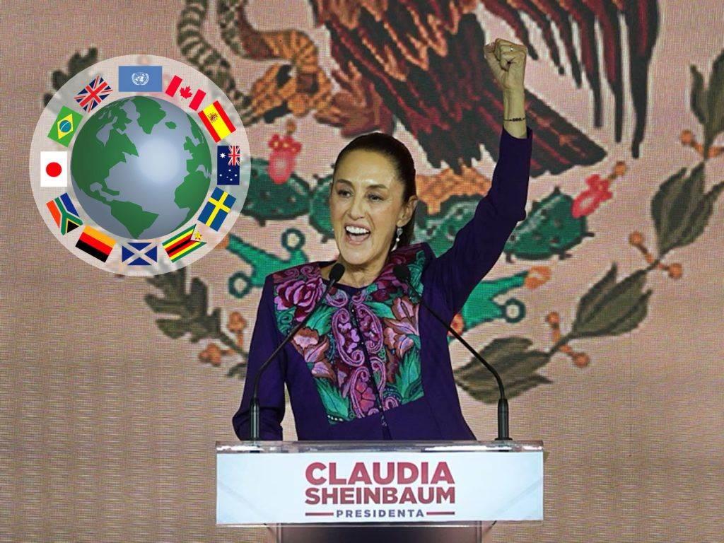 Así reaccionaron los líderes mundiales al triunfo de Sheinbaum en las Elecciones 2024 de México