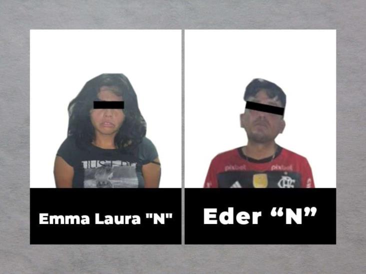 Detienen a pareja de presuntos narcomenudistas en Xalapa