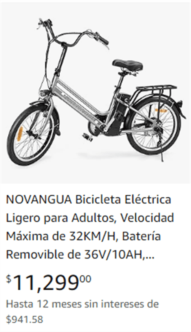 5 bicicletas eléctricas que se pueden comprar en Amazon por menos de 10 mil pesos