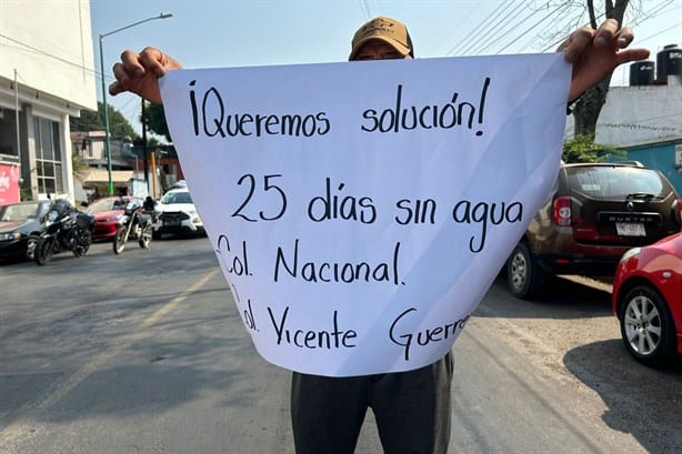 Sin agua desde hace 25 días en seis colonias de Xalapa y Ricardo Ahued no da soluciones