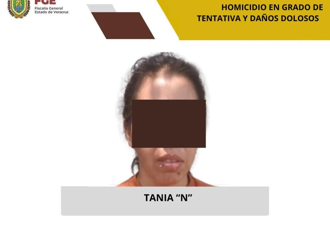 Mujer imputada por homicidio en Tecolutla tras prenderle fuego a su pareja