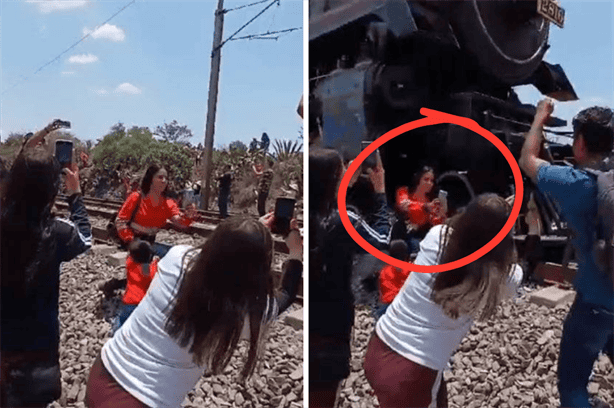 Revelan identidad de la mujer que perdió la vida por una selfie con la locomotora La Emperatriz