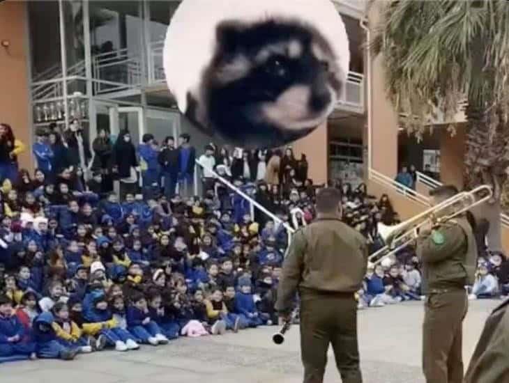 Banda militar toca ‘Pedro, Pedro’ y un grupo de niños se emociona en un kínder | VIDEO