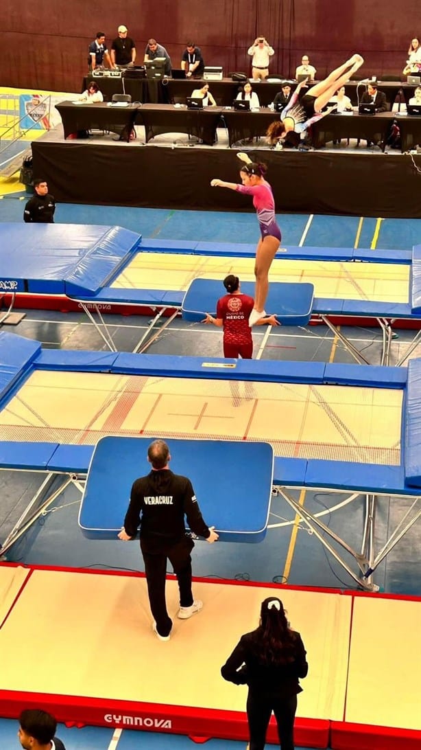 Entra en acción la gimnasia de trampolín en los JN