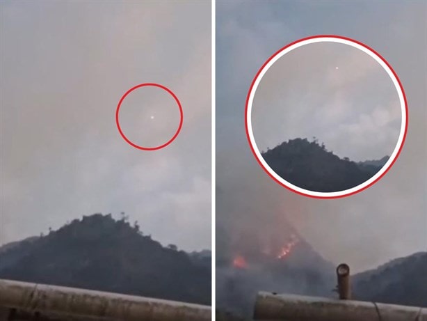 ¿Ovnis en incendios de Orizaba?; captan supuestos objetos voladores (+Video) 