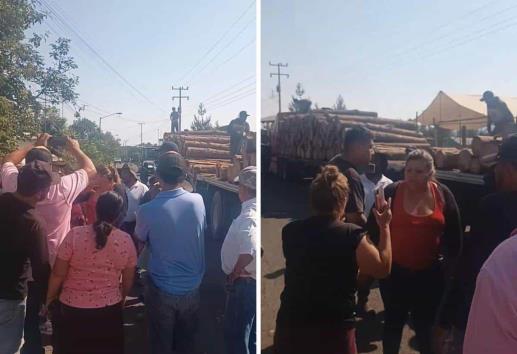 Rodean a talamontes en Jalacingo; exigen poner un alto al daño ambiental