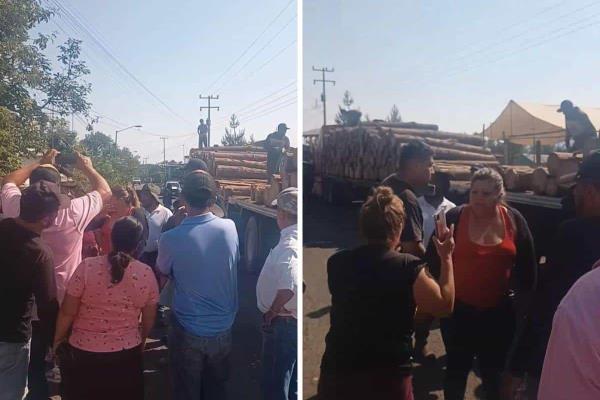 Rodean a talamontes en Jalacingo; exigen poner un alto al daño ambiental
