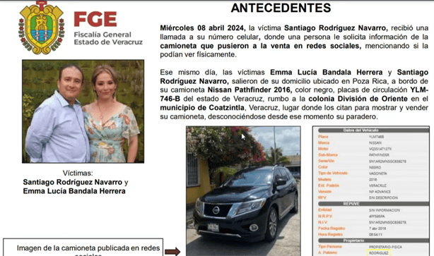 Crimen invadió su casa y luego los mató: Fiscalía de Veracruz sobre homicidio de pareja desaparecida en Poza Rica
