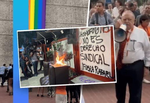 Activistas LGBT exigen justicia tras destrucción de bandera por líder sindical en infonavit ¿Qué pasó?