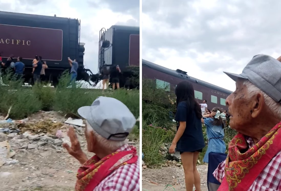Exmaquinista de La Emperatriz se hace viral por salir a despedirse de la locomotora | VIDEO