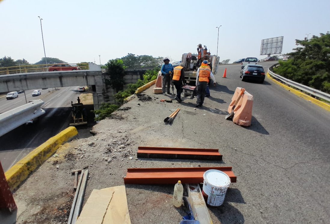 Inician trabajos de reparación en puente JB Lobos para evitar más accidentes mortales
