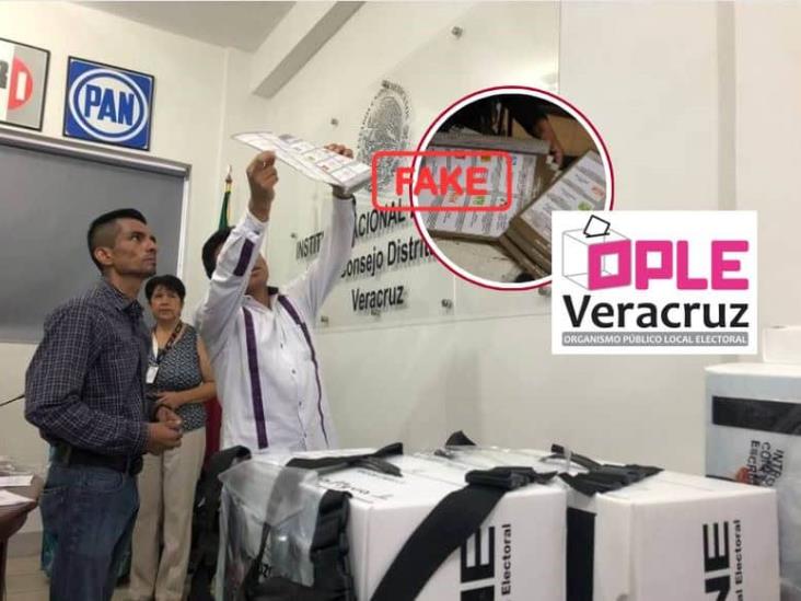 Desmiente OPLE al PRI-Veracruz: falso que haya paquetes electorales rellenos de basura en Pánuco