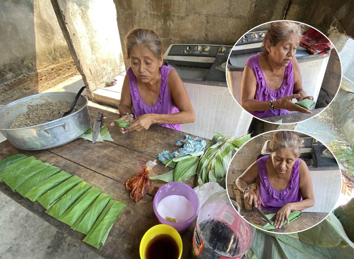 Una vida sacando adelante a su familia; Doña Laura, la tamalera del Elektra | VIDEO