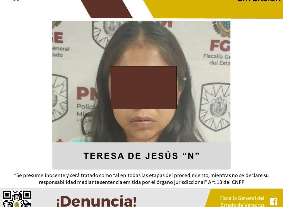 Fue detenida en plena extorsión y se queda tras las rejas en Coatzacoalcos