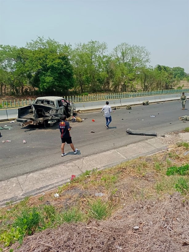 Vuelca patrulla de la Marina en Veracruz; reportan 6 heridos