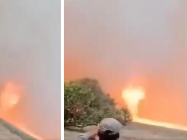 Captan raro remolino de fuego en Veracruz; ¿cómo se origina este fenómeno? (+VIDEO)