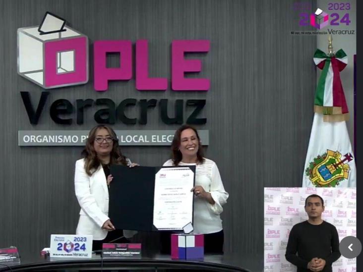 Rocío Nahle ya es la primera gobernadora electa de Veracruz: OPLE entrega constancia de mayoría