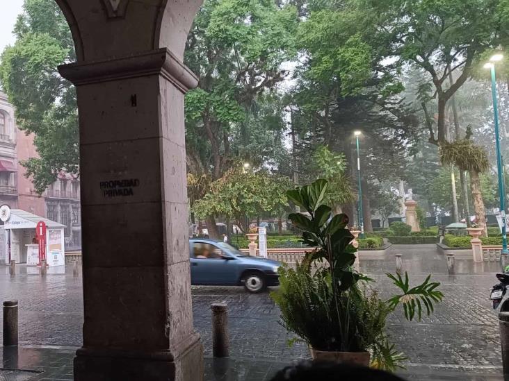 Xalapeños celebran con alegría la llegada de la lluvia tras olas de calor (+Video)