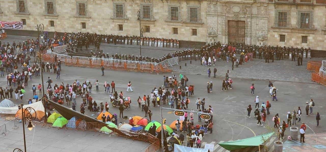 CNTE podría levantar paro en el Zócalo el próximo martes