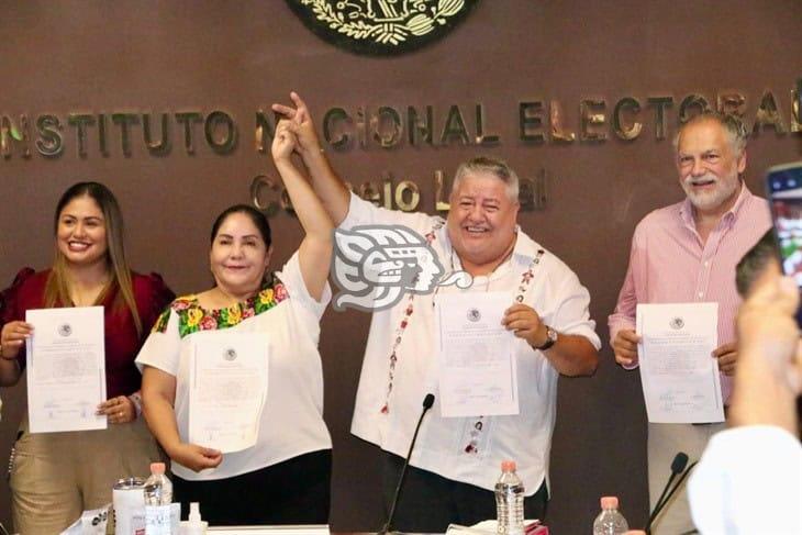 Claudia Tello y Manuel Huerta ya son senadores electos de Veracruz