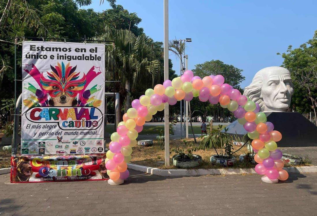 Realizan el Carnaval Canino 2024 en Veracruz