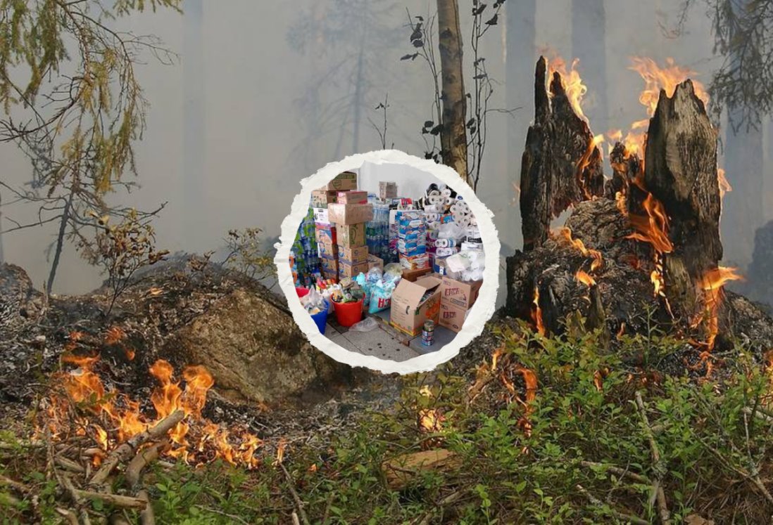 Aquí puedes llevar víveres para apoyar a brigadistas por incendios forestales en Veracruz