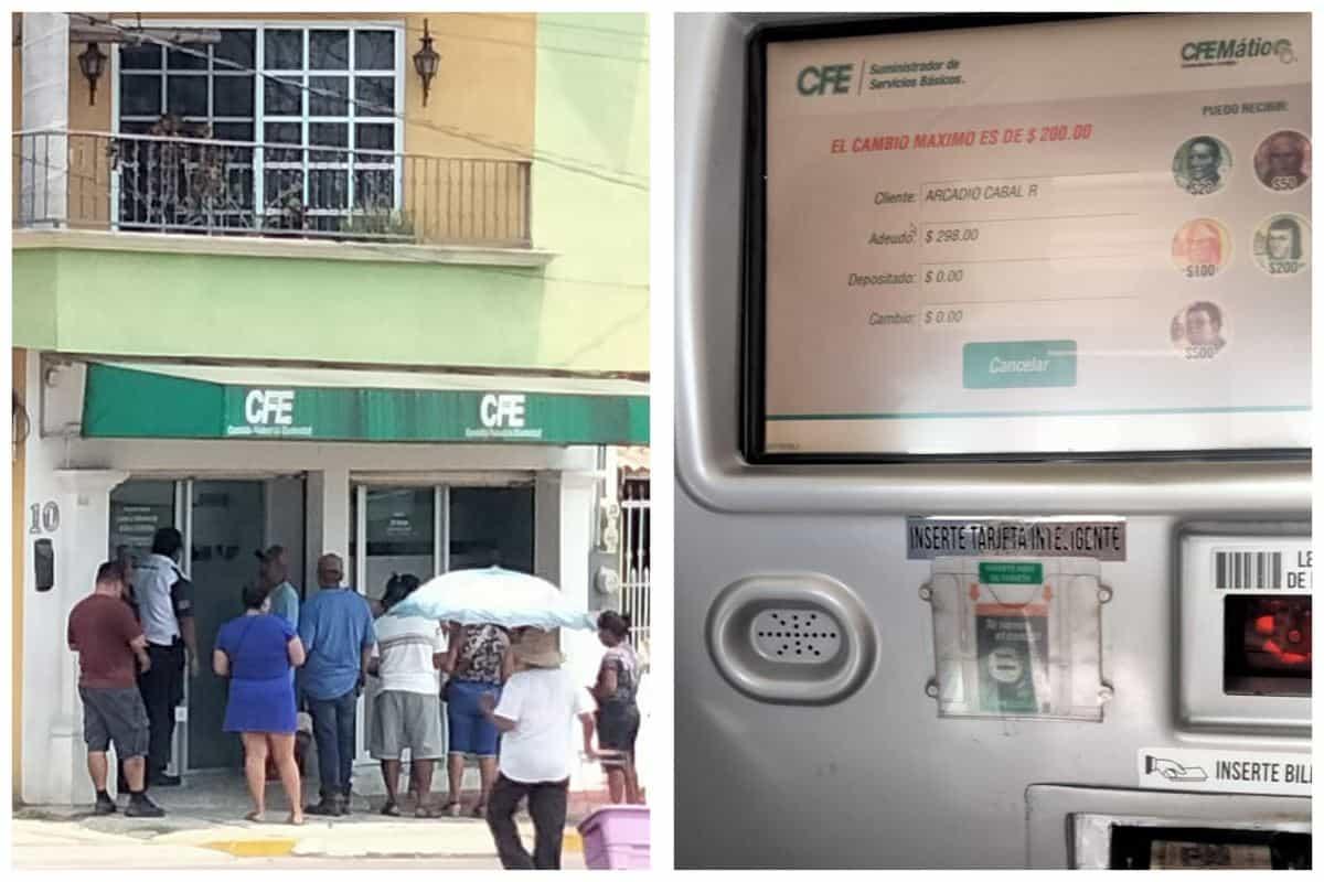 Ni el cajero automático le funciona a CFE en Las Choapas; usuarios se inconforman | VIDEO