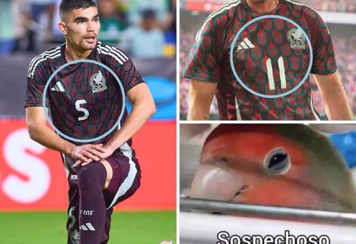 Exhiben en redes playera pirata de Johan Vásquez en el México vs Brasil