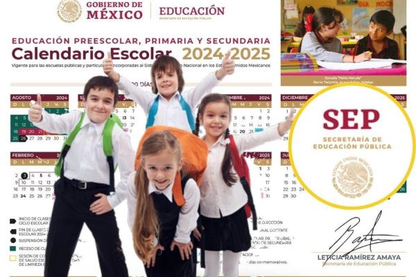 SEP anuncia el nuevo calendario escolar 2024-2025; ¿Cuándo inicia y cuándo  termina?