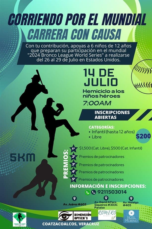 Carrera con causa ayudará a jóvenes a ir a mundial de béisbol; así puedes apoyar