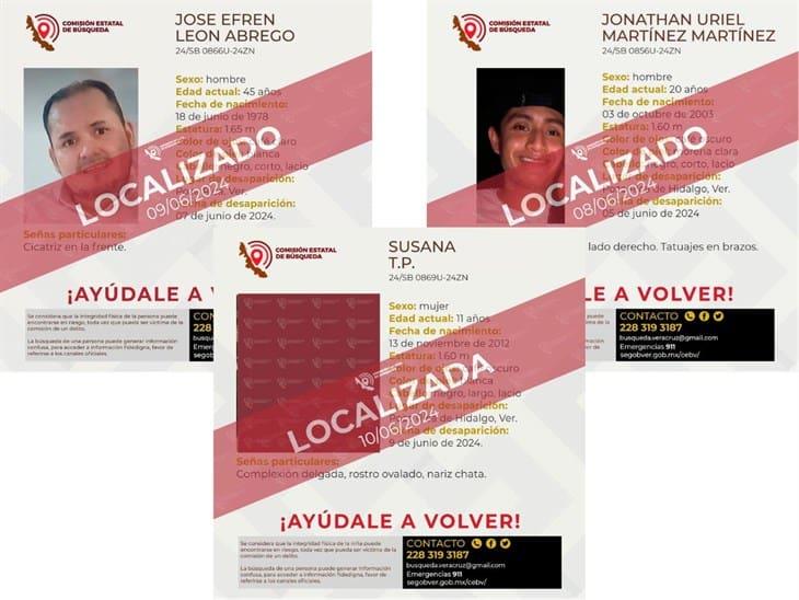Localizan a menor y dos hombres que desaparecieron en Poza Rica