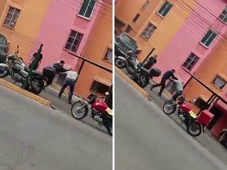 ¡Se están volviendo salvajes! Motociclistas protagonizaron pelea callejera en Xalapa (+Video)