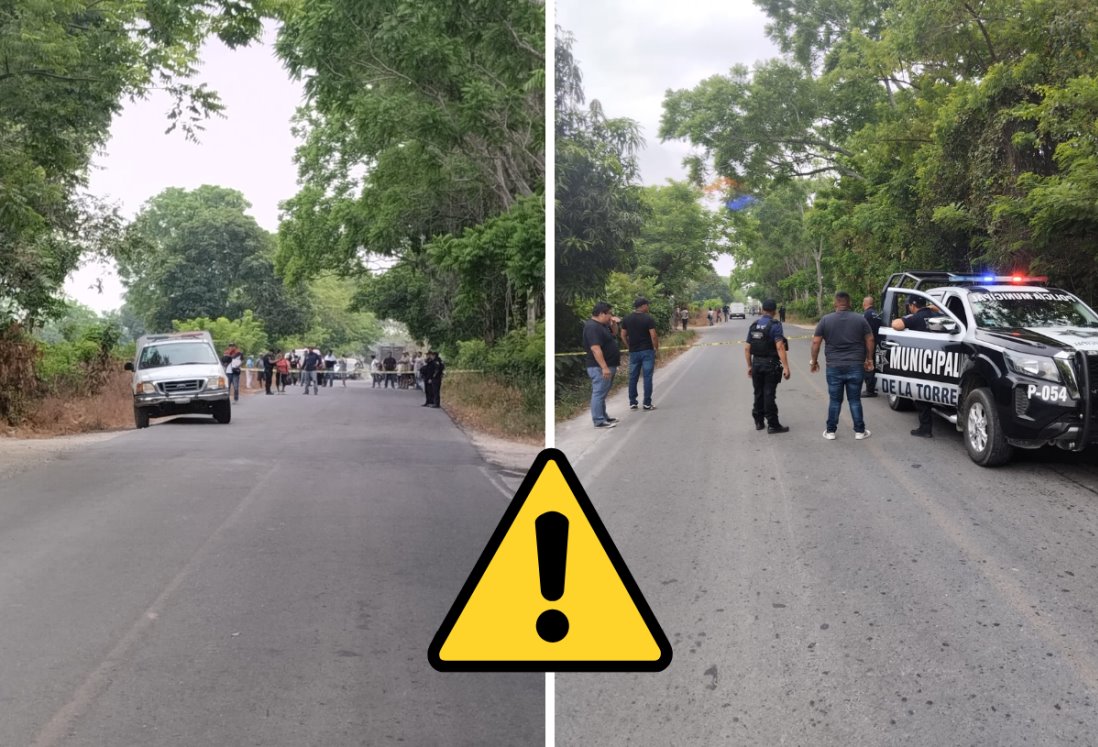 Motociclista fallece tras derrapar en carretera estatal de Martínez de la Torre