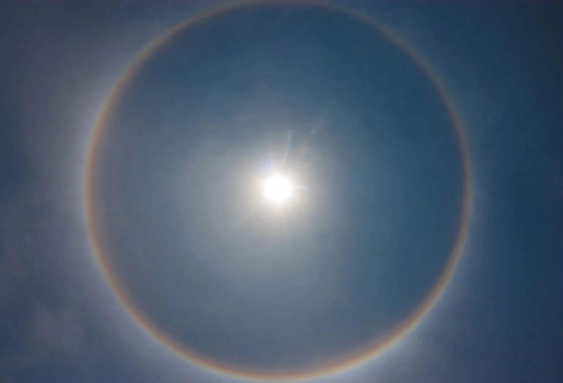 Halo solar sorprende en Veracruz ¿Qué es y por qué ocurre?