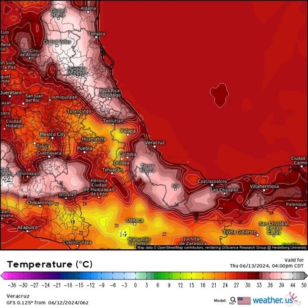 Así estará el clima en Veracruz este miércoles 12 de junio