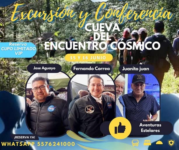 ¡Imperdible! Alistan excursión a la Cueva del Encuentro Cósmico en Huatusco