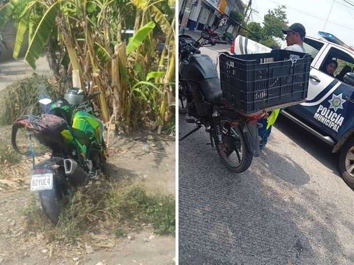 ¡Por exceso de velocidad! se registran dos accidentes de moto en Cuitláhuac y Yanga