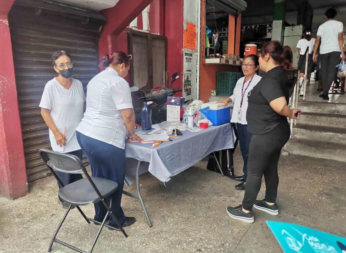Vacunaton en Nanchital generó interés entre la ciudadanía 
