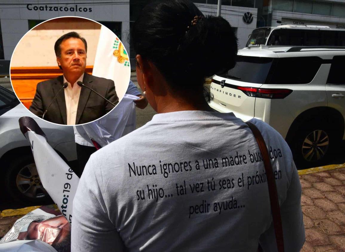 Cuitláhuac, pésimo gobernador: Madres en Búsqueda Coatzacoalcos; solicitan acercamiento de Nahle