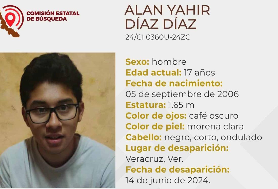 Desaparece el joven Alan Yahir Díaz en el puerto de Veracruz