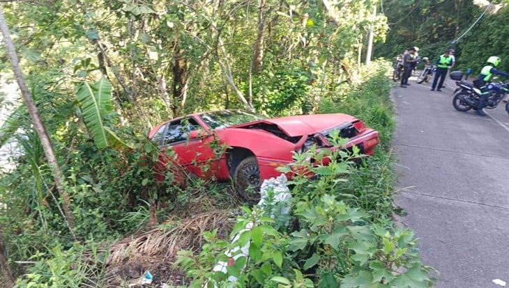 Se registra accidente en la carretera a Córdoba; hay un lesionado 