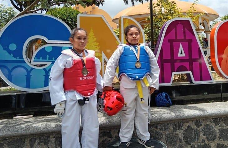 Escuela Dark Dragóns de Misantla destaca en torneo de taekwondo en Puebla