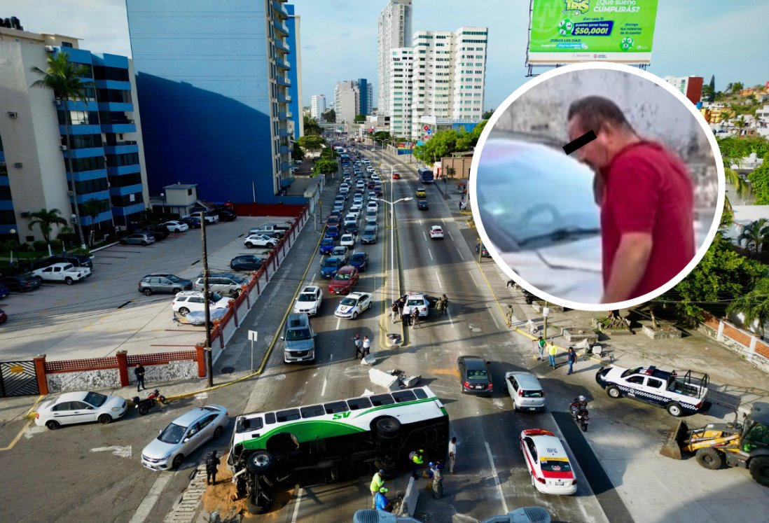 Chofer del autobús Saeta que volcó en Boca del Río será puesto ante Fiscalía de Veracruz