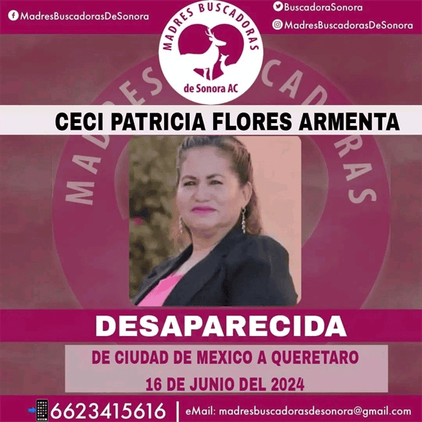 Reportan desaparición de Ceci Flores, líder de Madres Buscadoras de Sonora