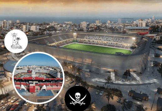 Estos nombres y escudos compiten para ser el equipo que jugará en el Estadio Luis Pirata Fuente