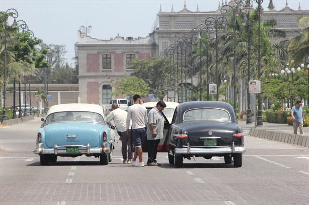 Graban película en el centro histórico de Veracruz